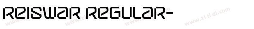 Reiswar Regular字体转换